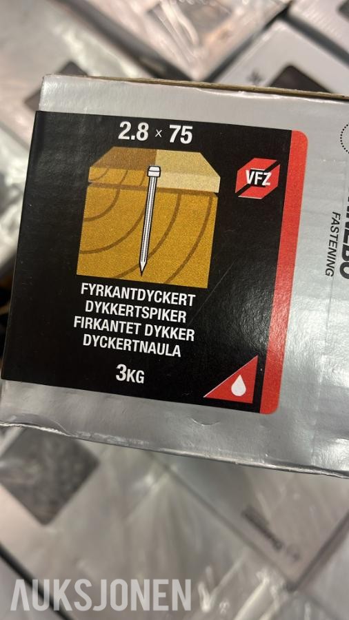 nytt - Gunnebo spiker/festemateriale - 570 pk
